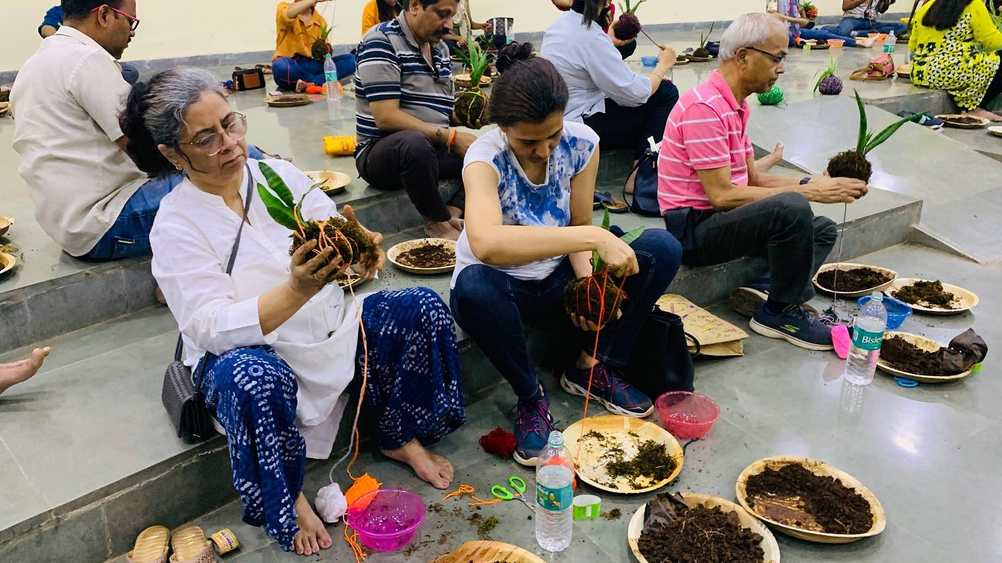 Kokedama Workshop at Maharashtra Nature Park