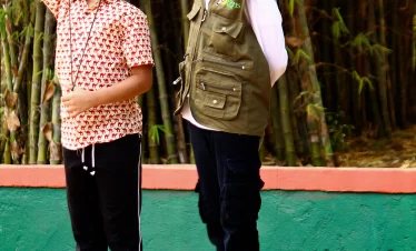 Children in proper gear participating in an outdoor nature workshop with BNHS